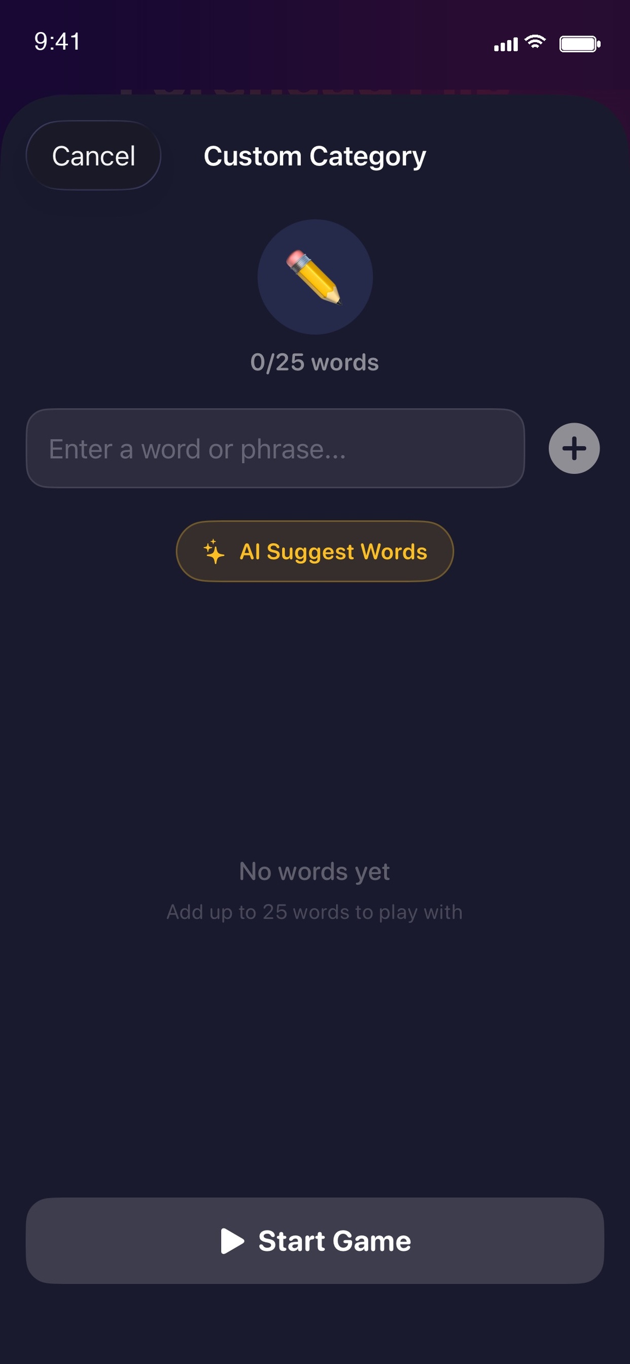 Create a custom category with AI